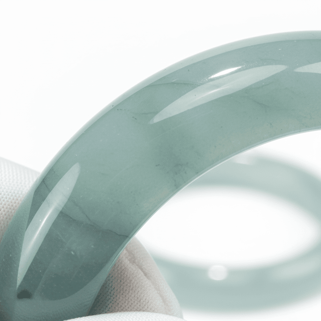 Blue Cat’s Eye Bangle Bracelet (56mm)