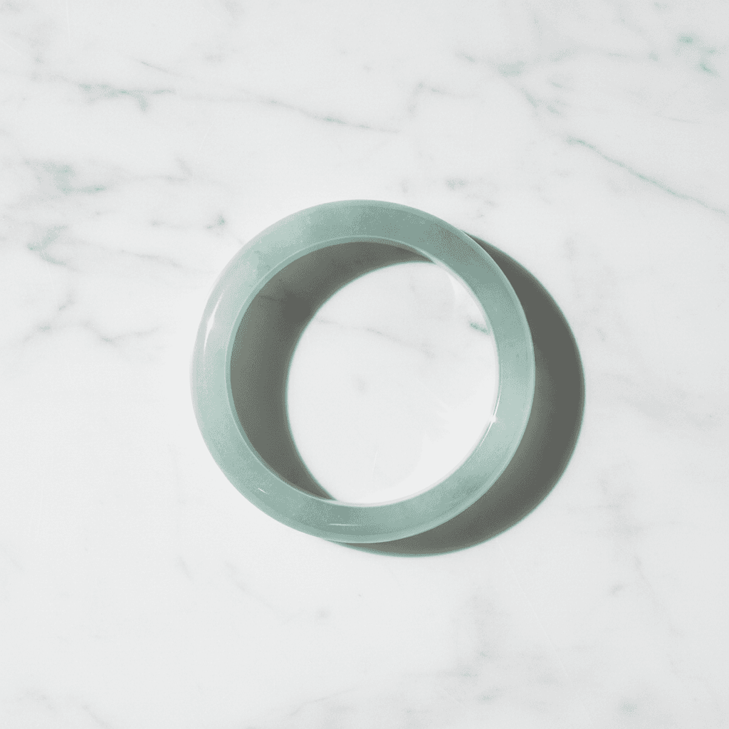Blue Cat’s Eye Bangle Bracelet (56mm)