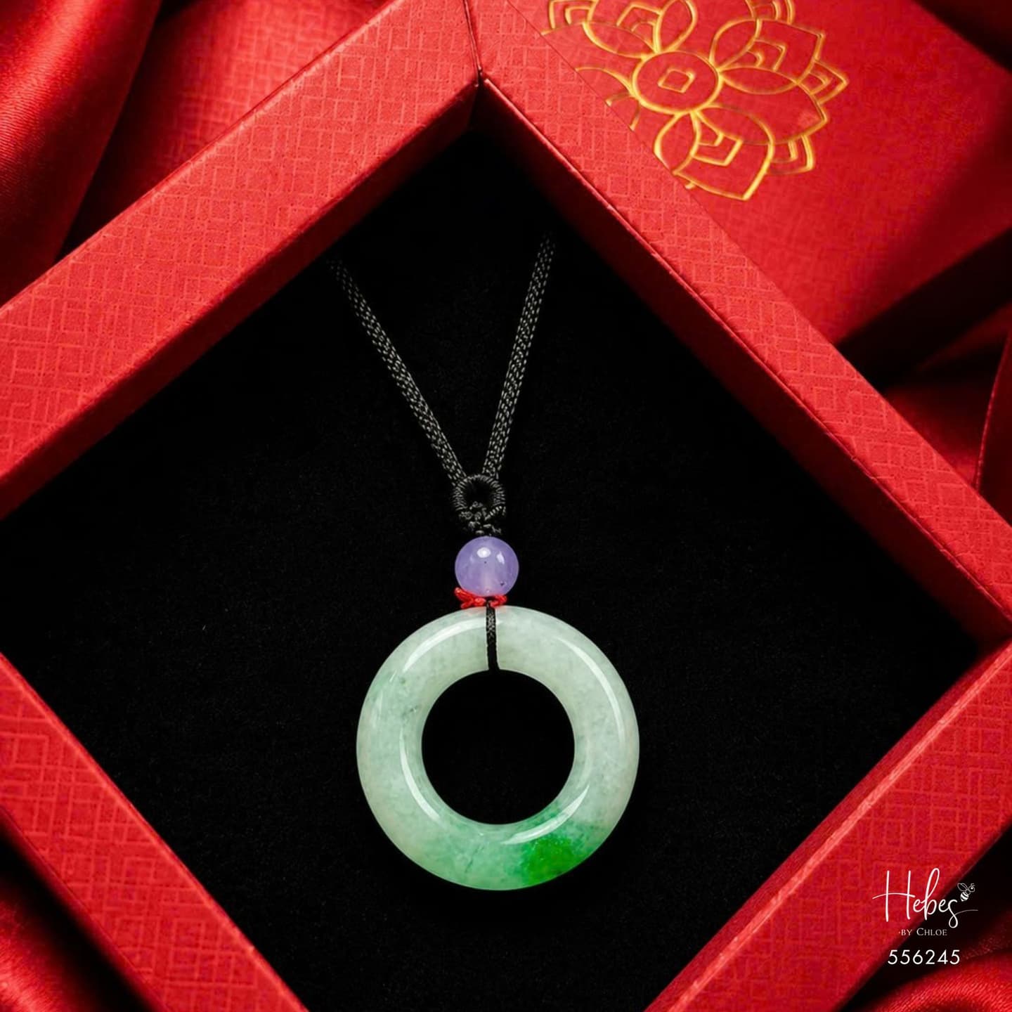 Lucky Green Jadeite Myanmar Pendant 556245