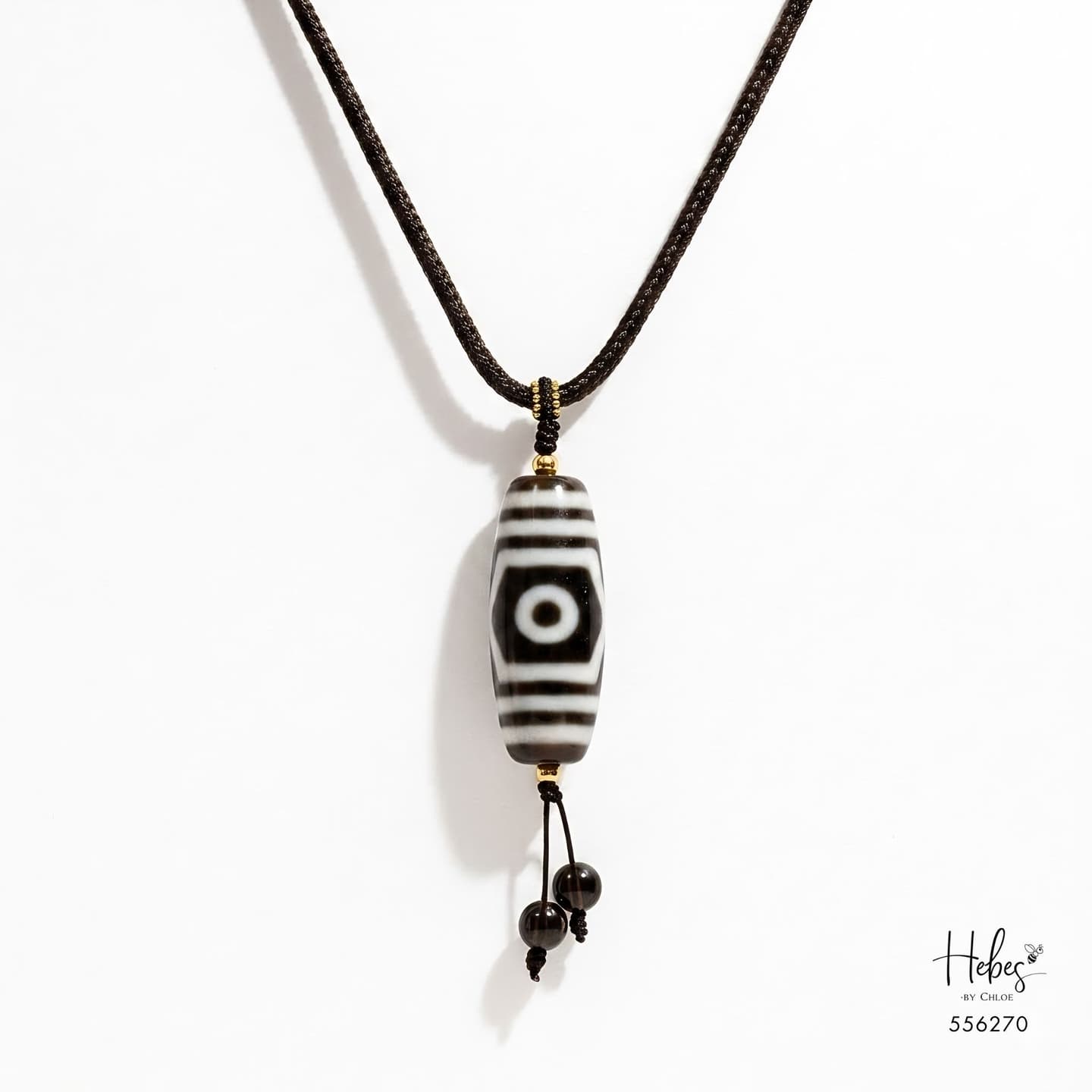 The Imperial Dzambala Tibetan 3-Eye Dzi Pendant 556270