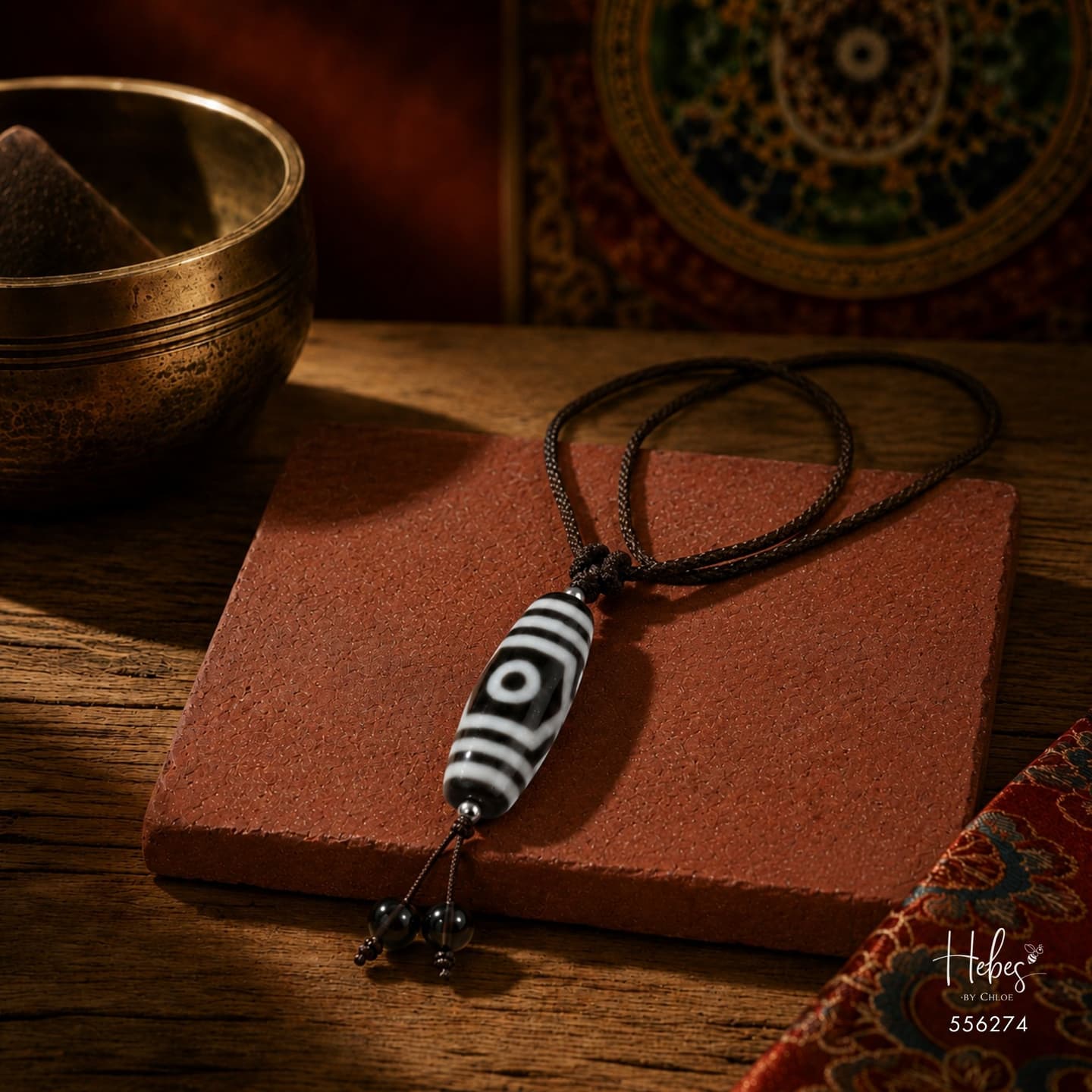 The Divine Blessing 3-Eye Dzi Pendant 556274