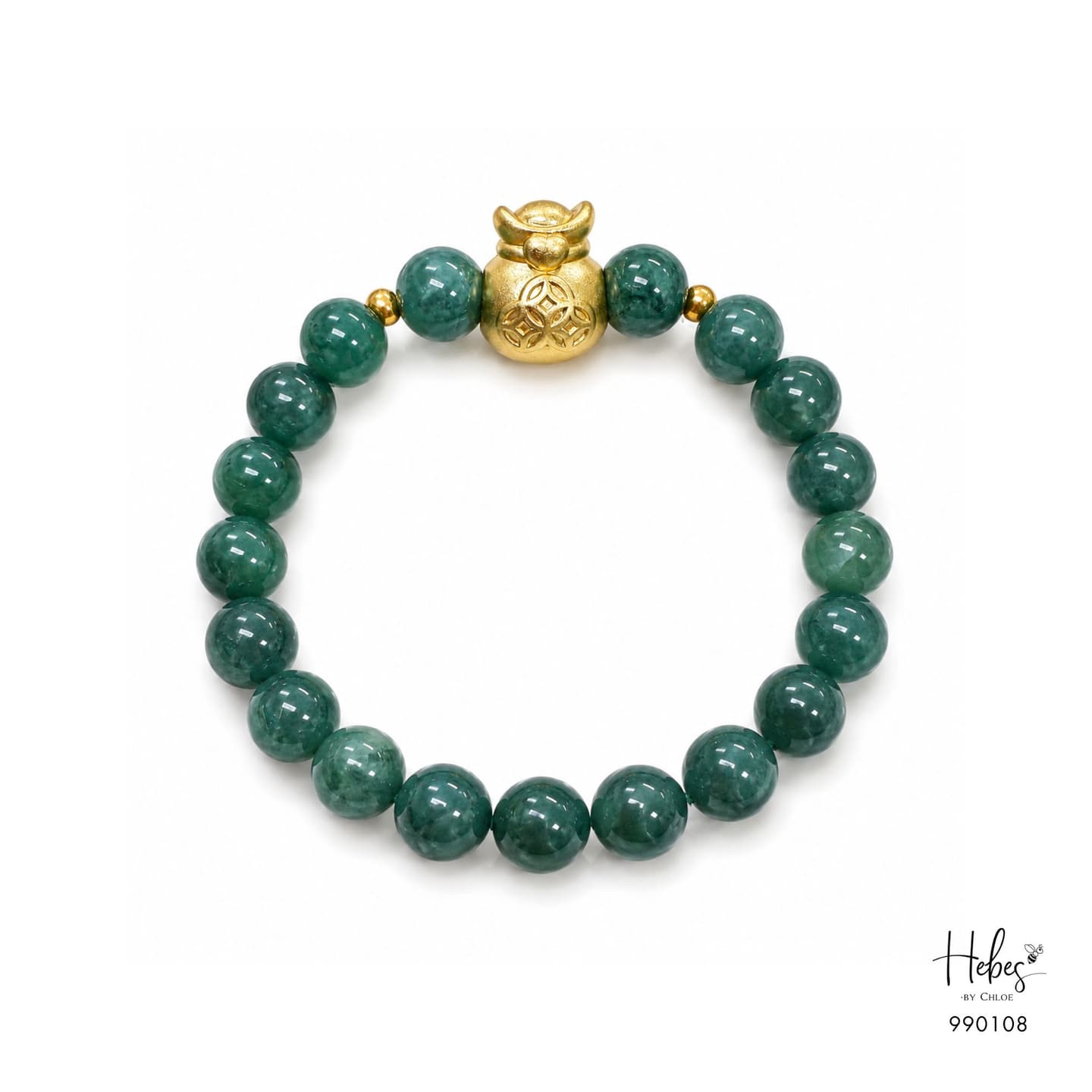 Gold Vermeil Supreme Abundance Jade Bracelet