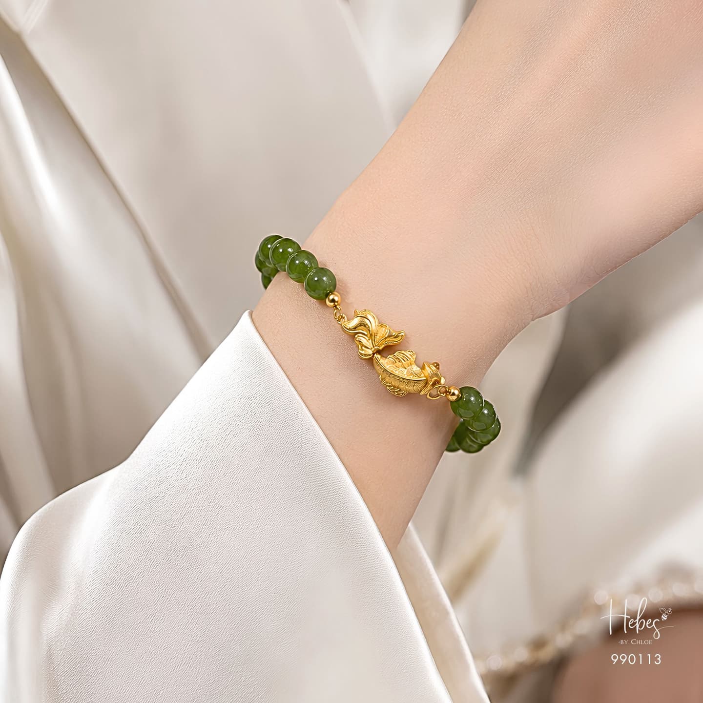 Canada Jade Lucky Fish Bracelet 990113