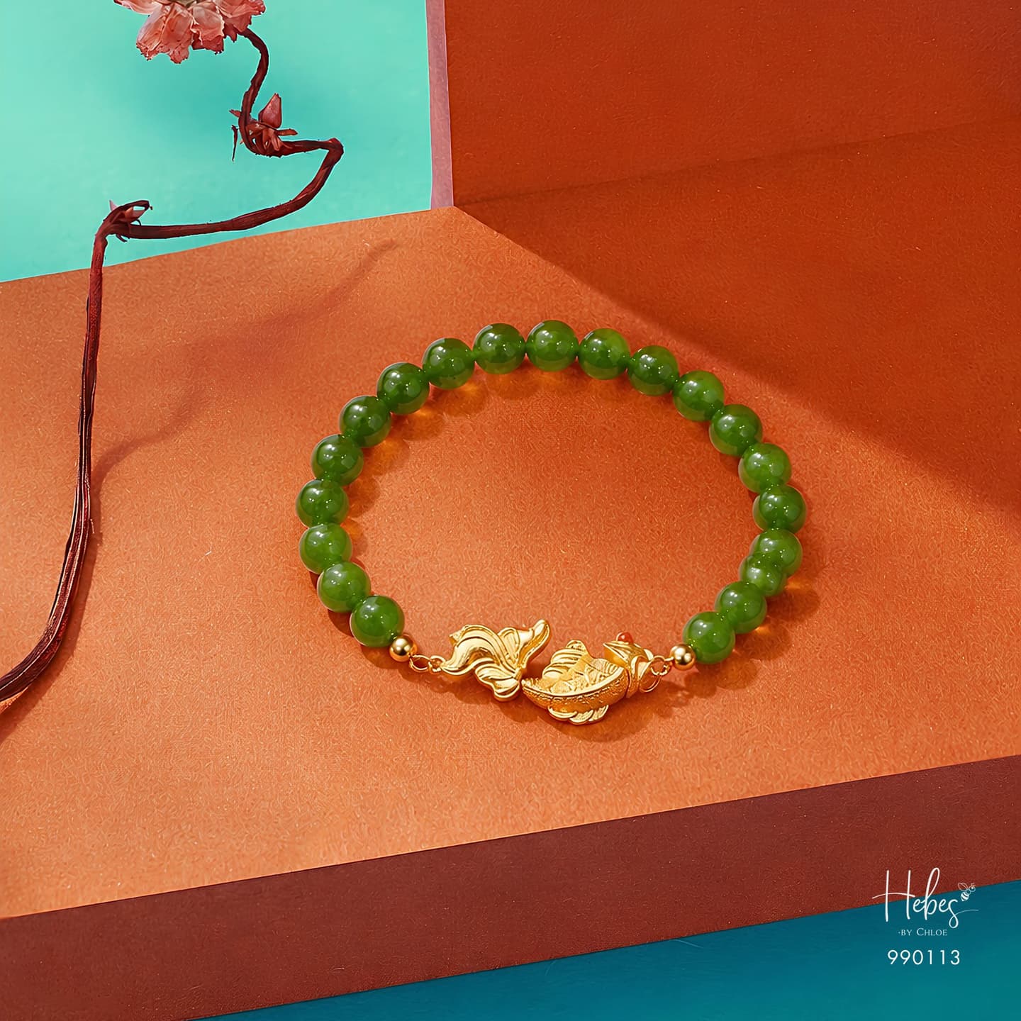 Canada Jade Lucky Fish Bracelet 990113