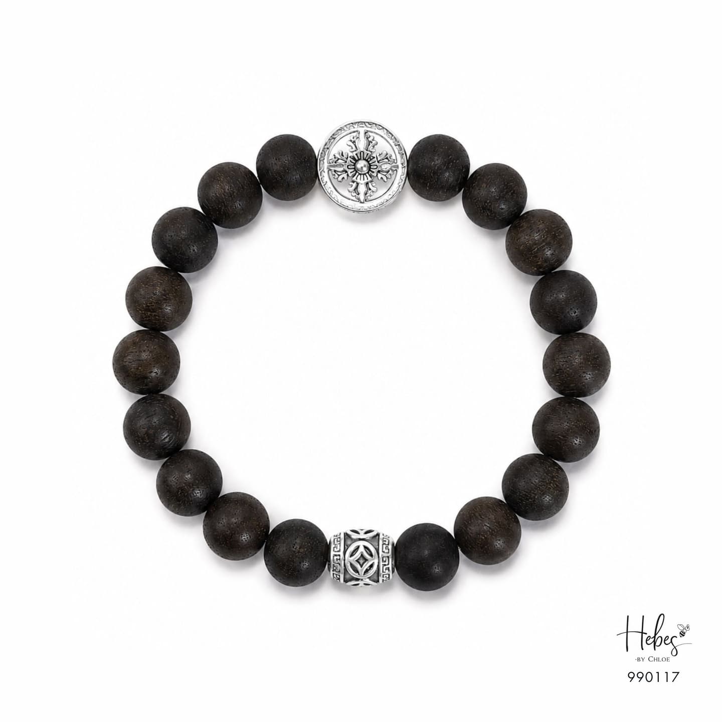 Vietnamese Rare Agarwood Lucky Wheel Bracelet - 990117