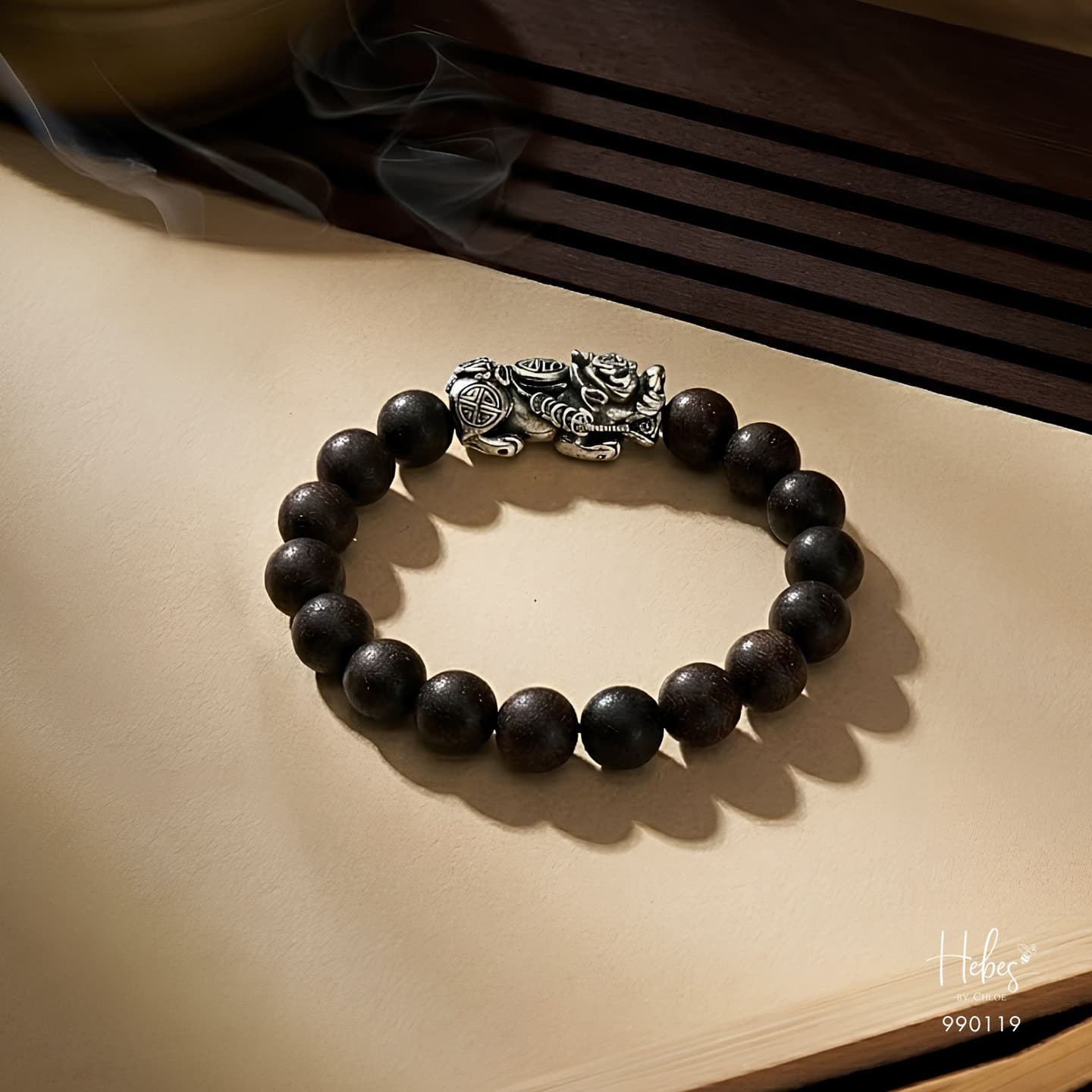 Vietnamese Rare Agarwood Pixiu Bracelet 990119