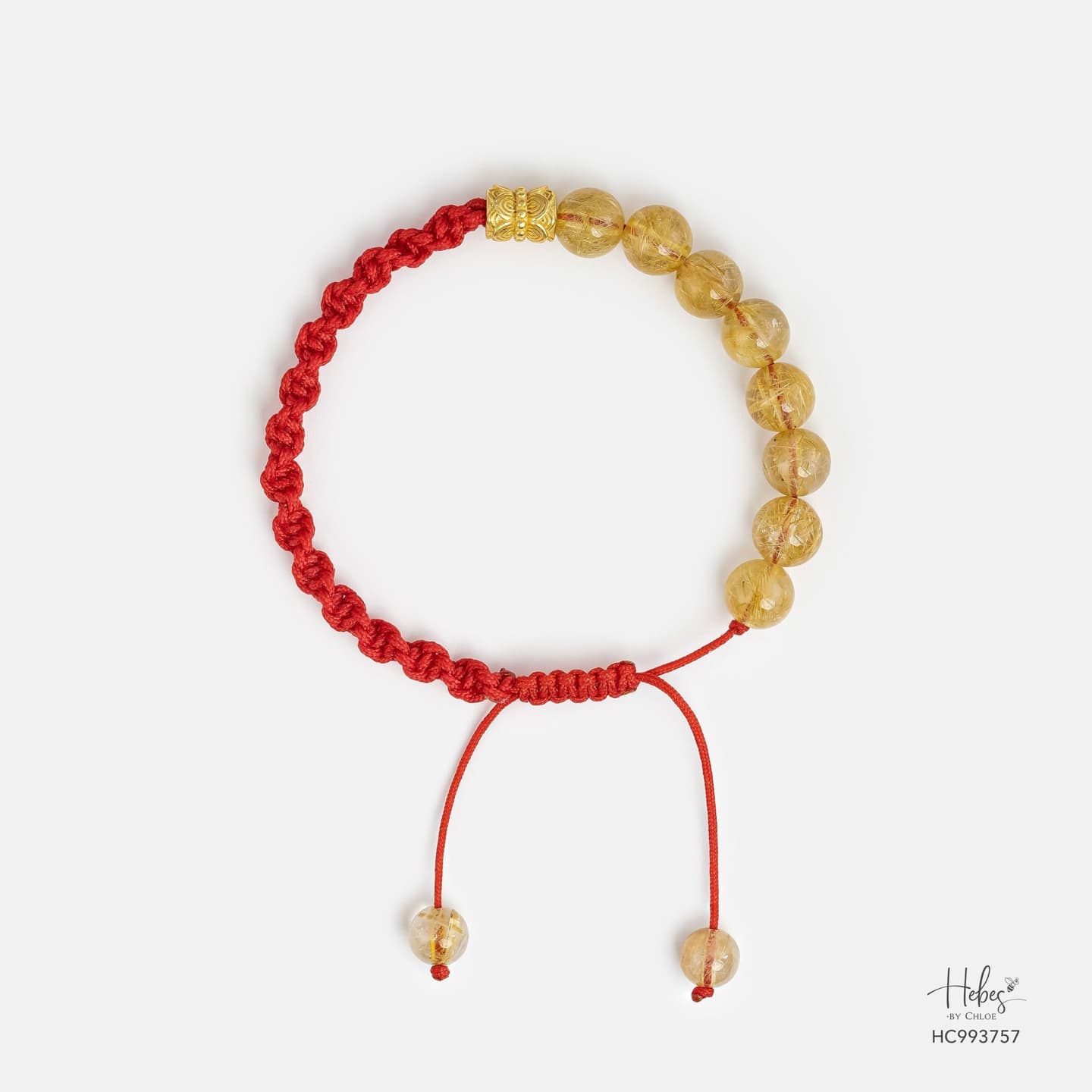 Mantra String Yellow Rutilated Quartz Bracelet 993757