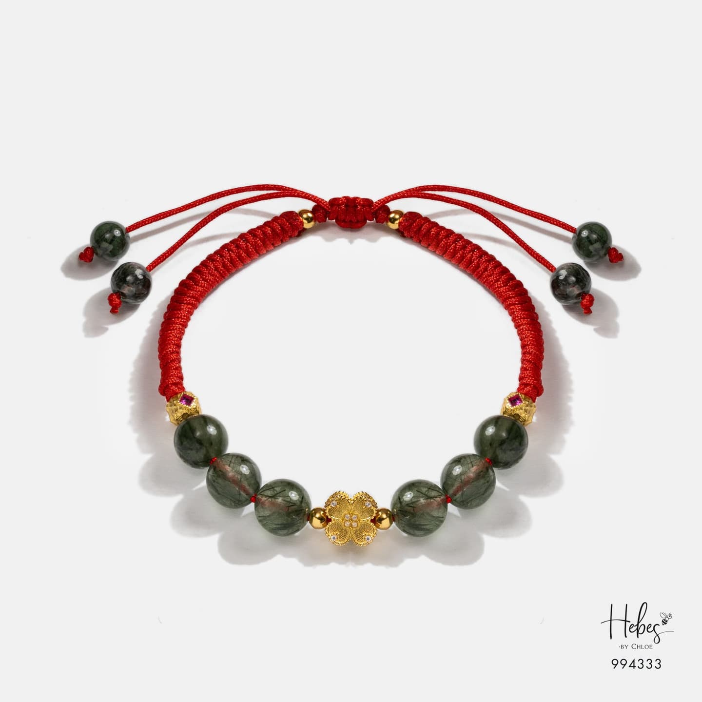 Mantra Green Rutilated Wealth Bracelet 994333
