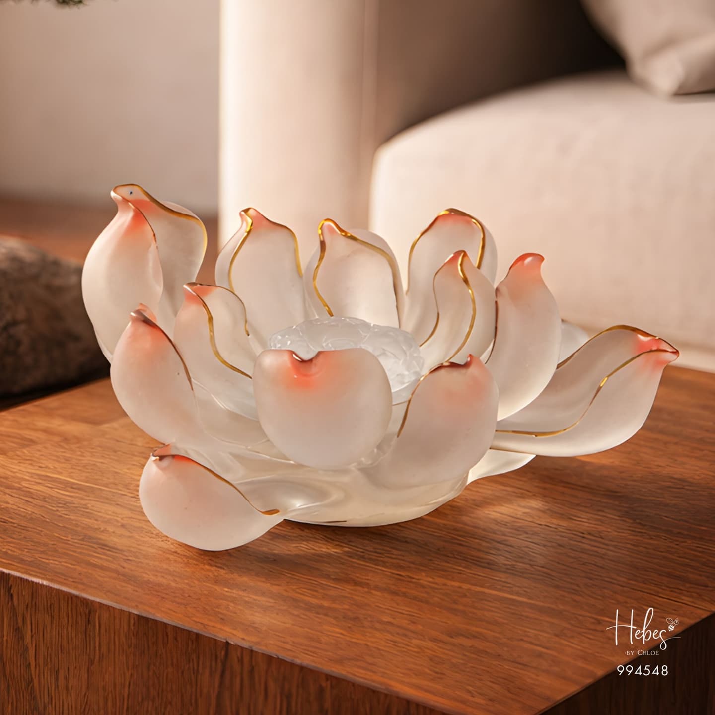 Premium Glass Lotus Incense Burner 994548