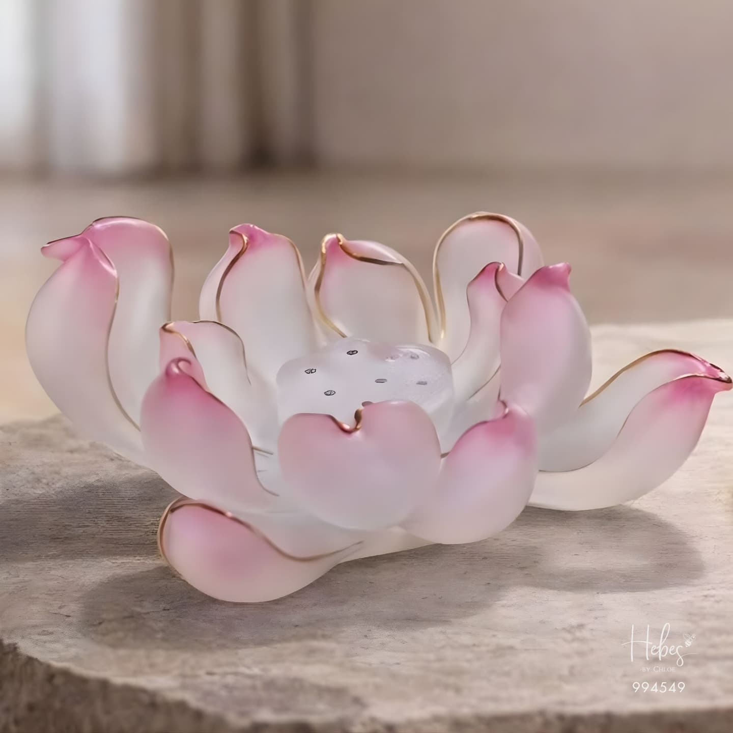 Premium Glass Lotus Incense Burner 994549