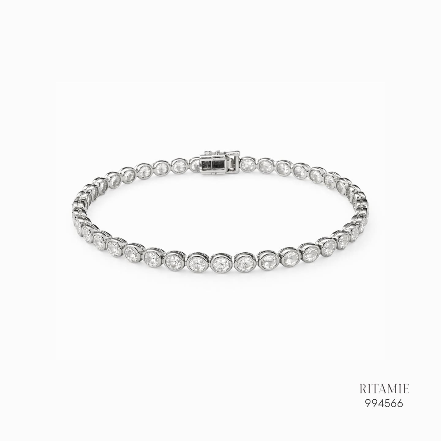 The Bezel Lumiere  Moissanite - 3mm Tennis Bracelet 994566