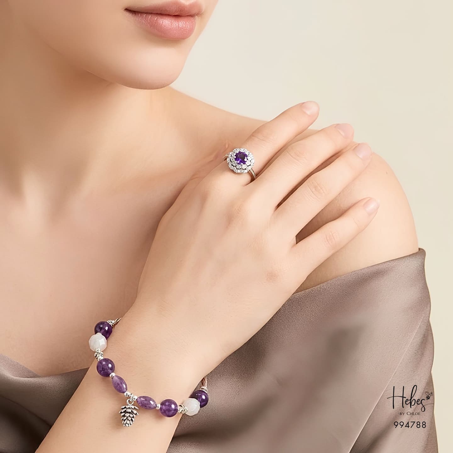Sacred Vision Amethyst & Moonstone Set 994788
