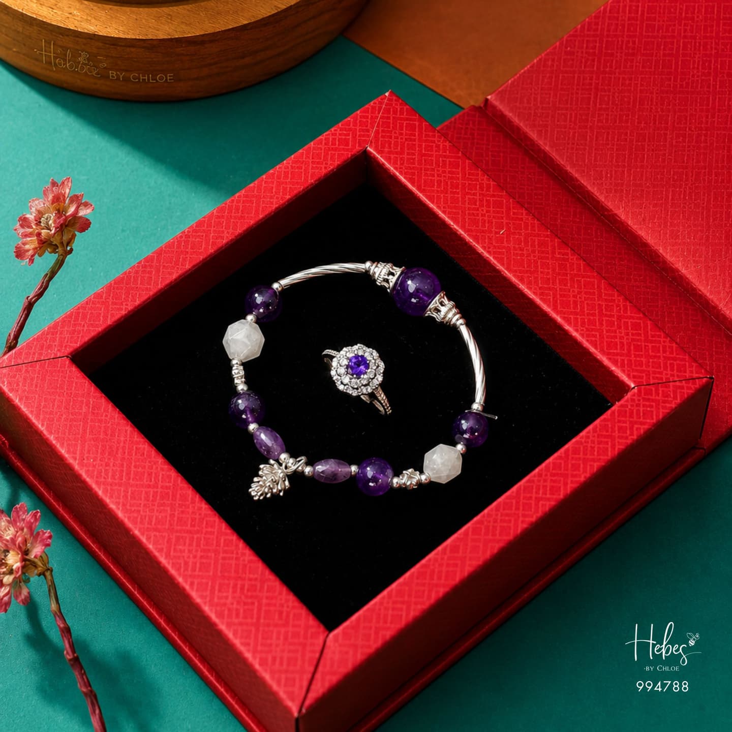 Sacred Vision Amethyst & Moonstone Set 994788