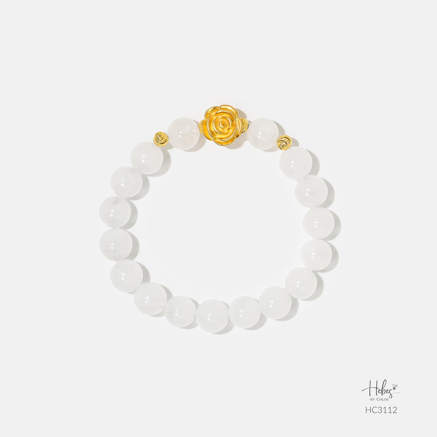 Gold Vermeil Rose Moonstone Bracelet (9mm) 993112
