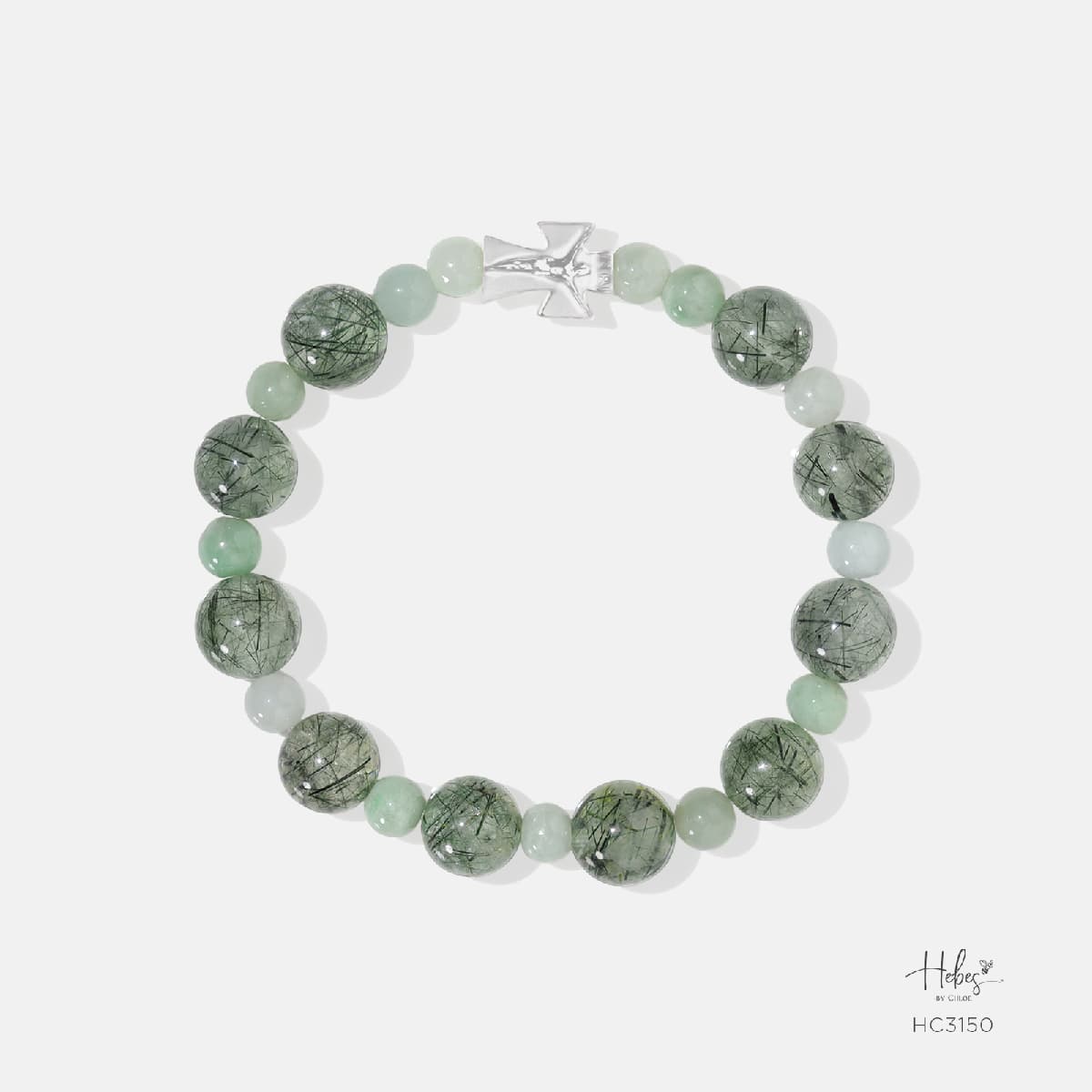 Hebes Green Rutilated Quartz Bracelet HC3150