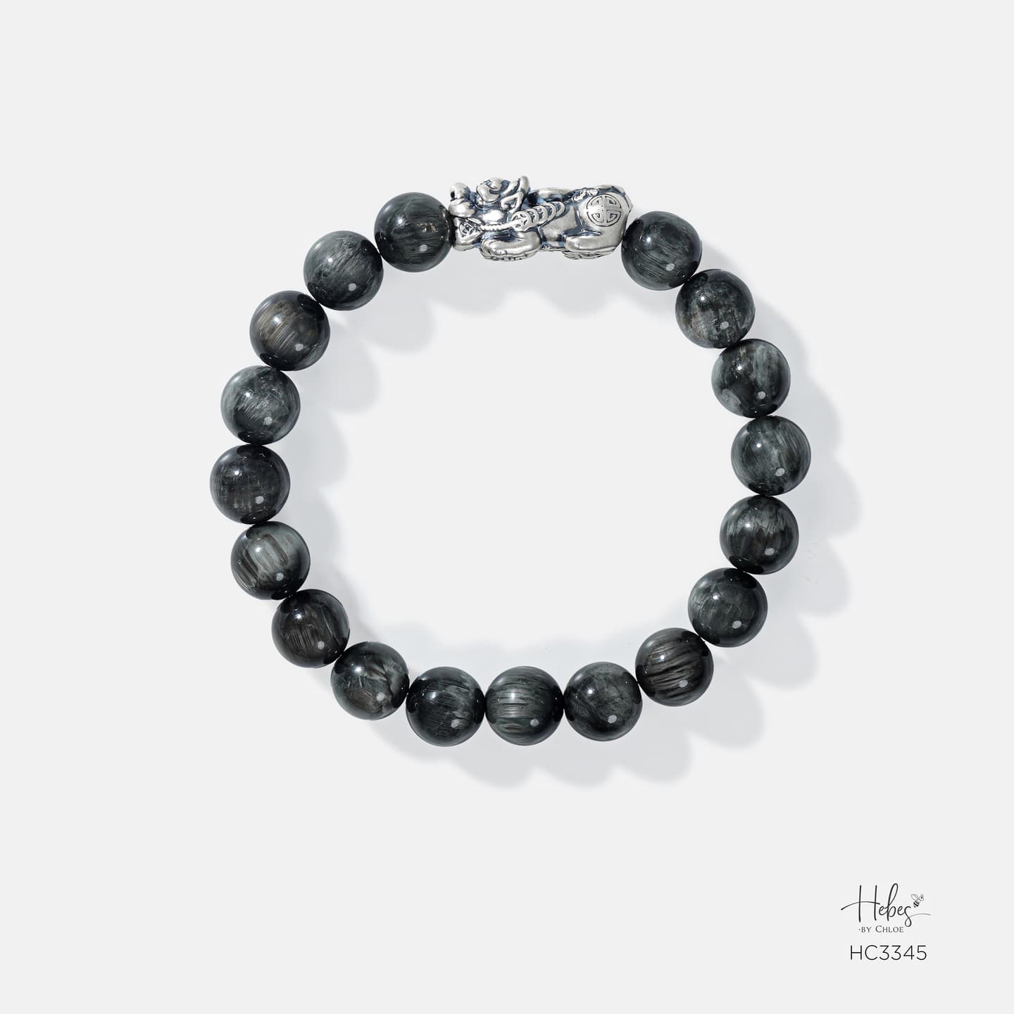 Hebes Grey Tiger Eye Bracelet HC3345