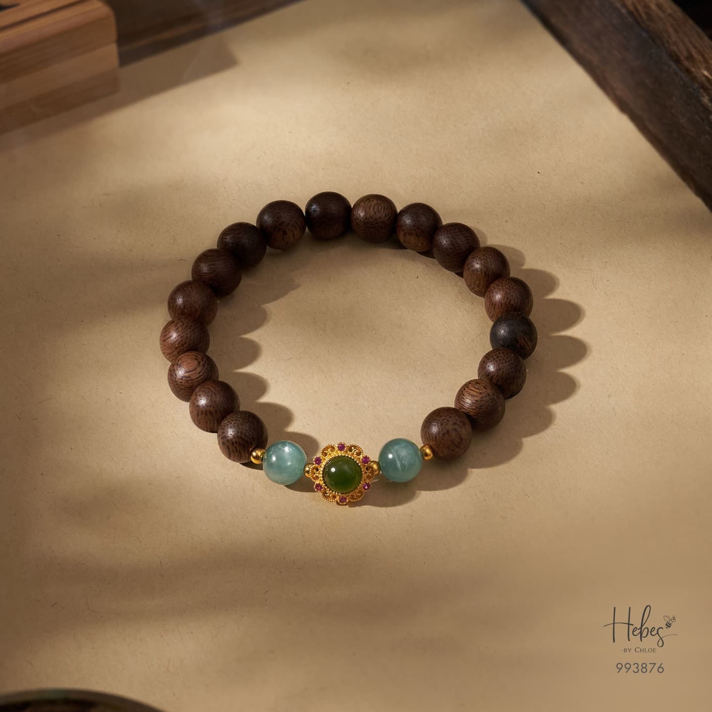 Vietnamese Agarwood Turquoise Bracelet  993876