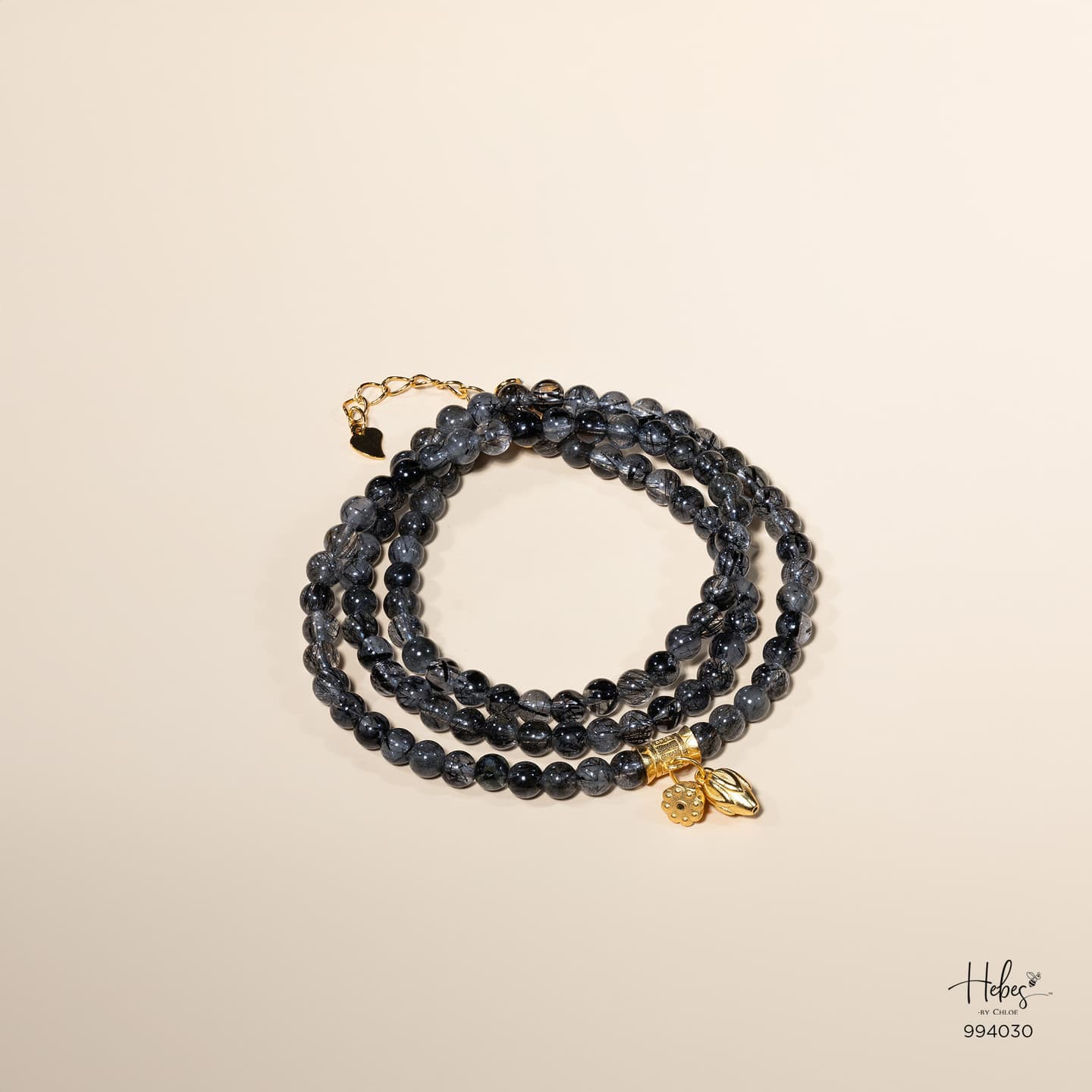 Glimmer Black Rutilated Quartz Bracelet 994030