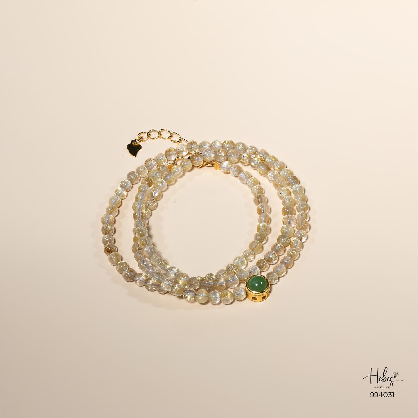 Glimmer Yellow Rutilated Quartz Bracelet 994031