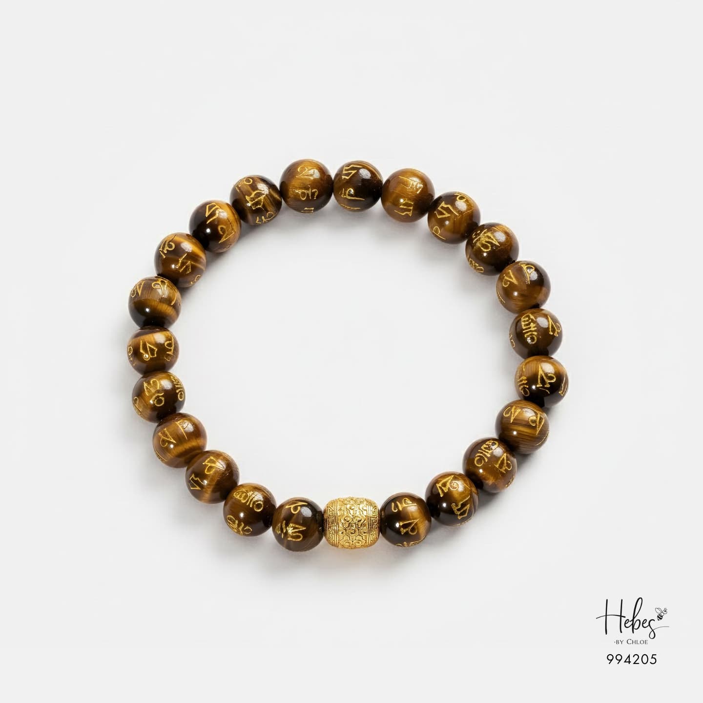 The Emperor Om Mani Padme Hum Tiger Eye Bracelet 994205
