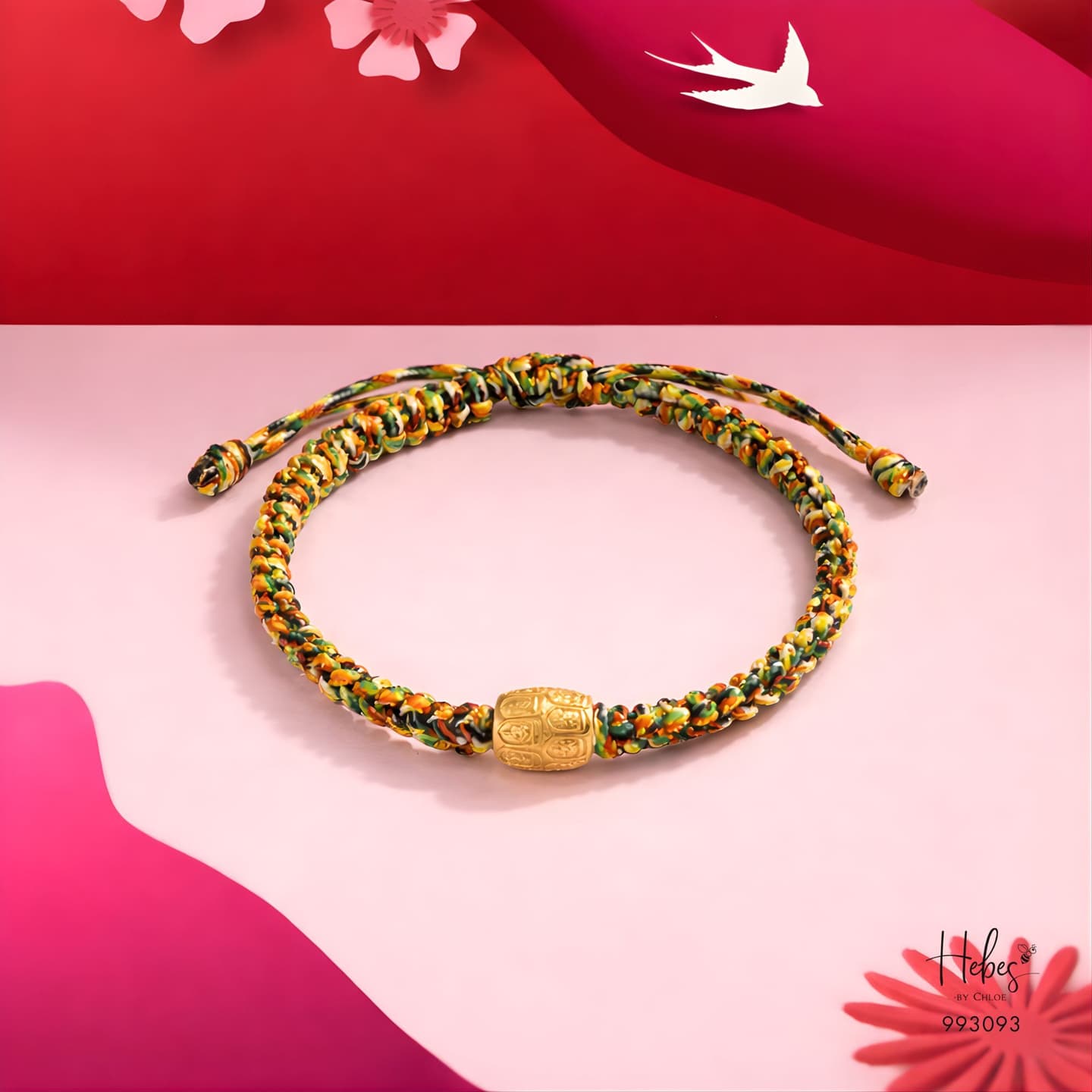 Mantra Golden Sutra Charm Bracelet (For Him) 994338