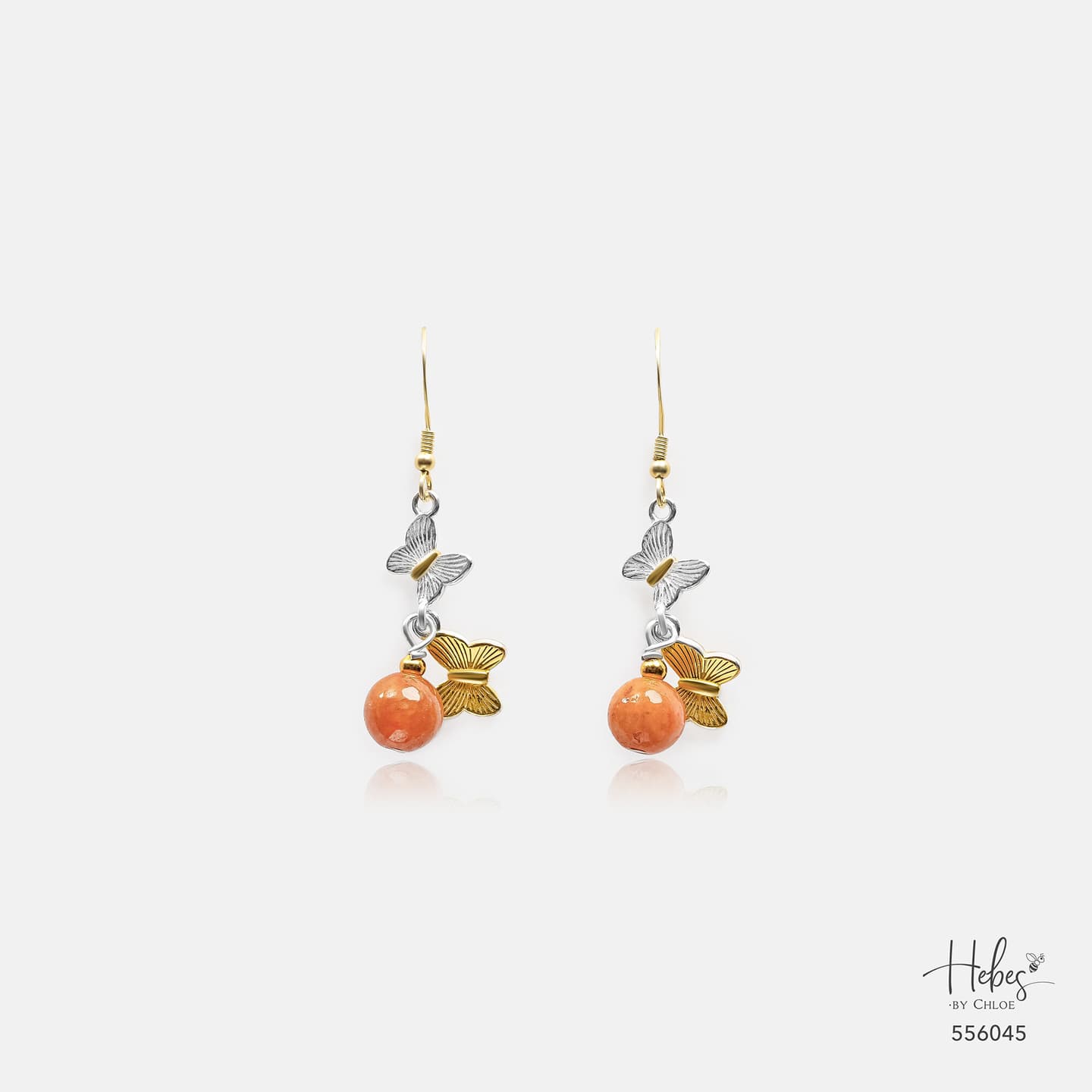 Orange Jade Luminous Dawn Earrings 556045