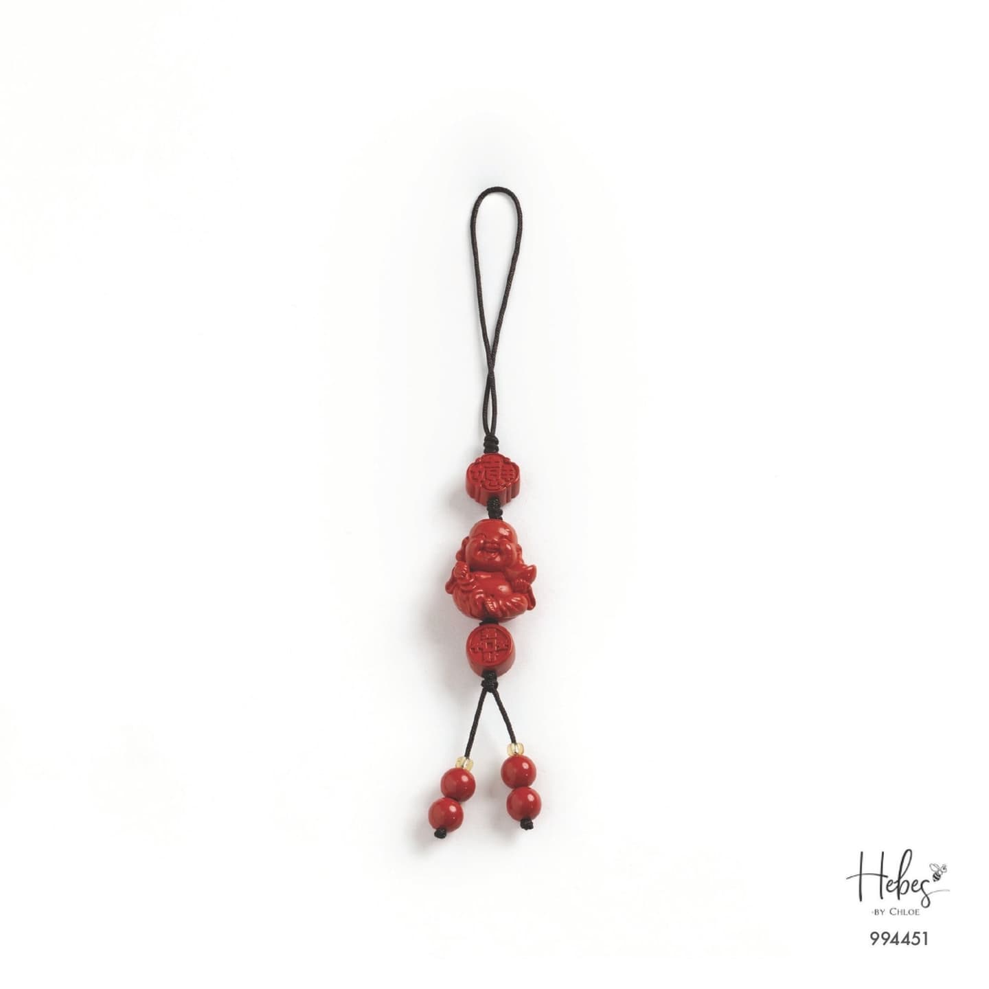 Cinnabar Laughing Buddha Charm 994451