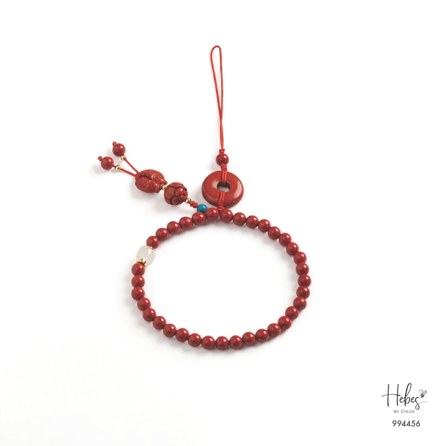 Cinnabar Lotus &amp; Koi Harmony Charm 994456