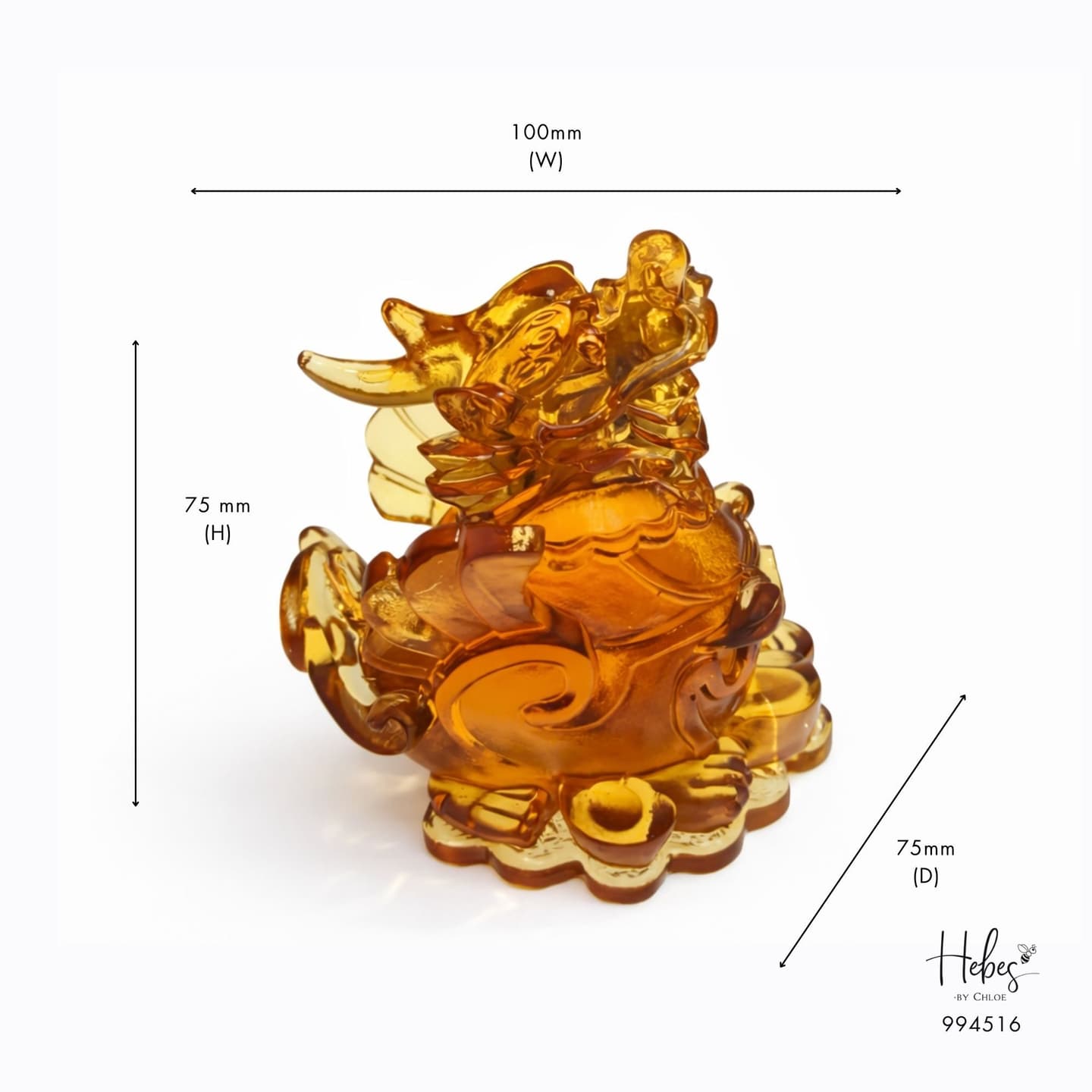 Crystal Feng Shui Pixiu of Stable Wealth Statue 994516