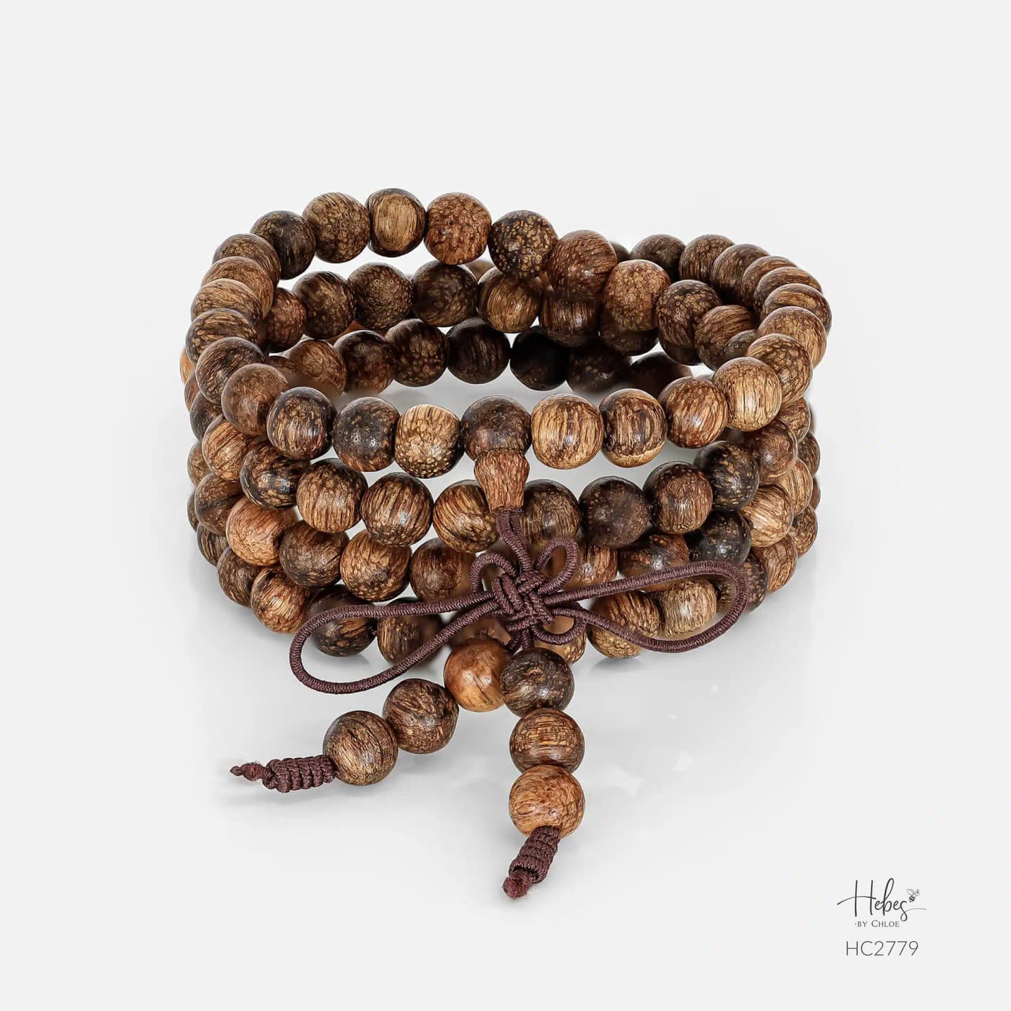 Indonesian 108 Beads Agarwood Bracelet (6mm) - HC2779
