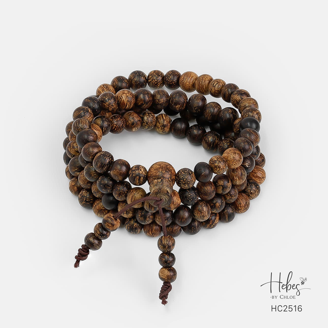 Indonesian 108 Beads Agarwood Bracelet (6mm) - HC2516