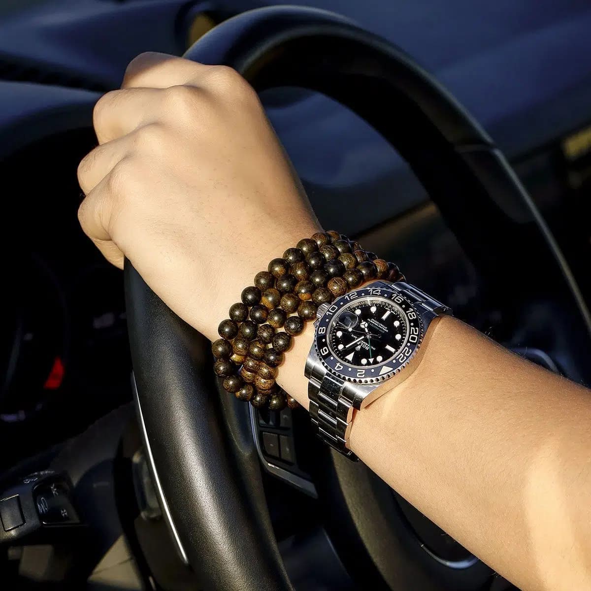 Indonesian 108 Beads Agarwood Bracelet (8mm) - HC2520