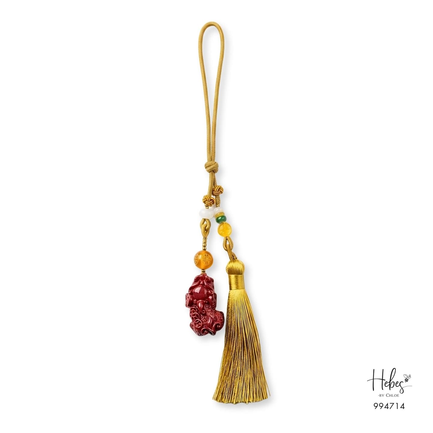 The Central Fortune Cinnabar Pixiu Charm 994714