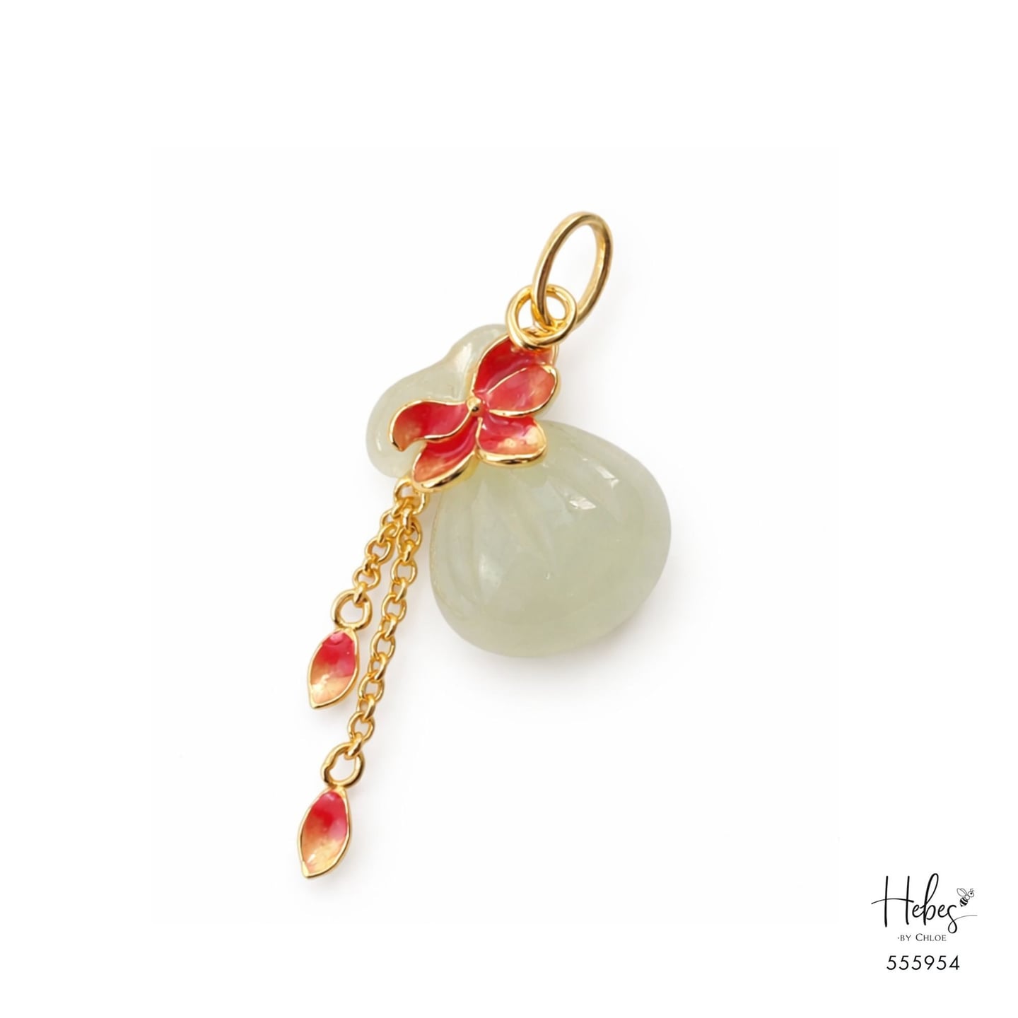 White Jade Fortune Pouch Pendant555954