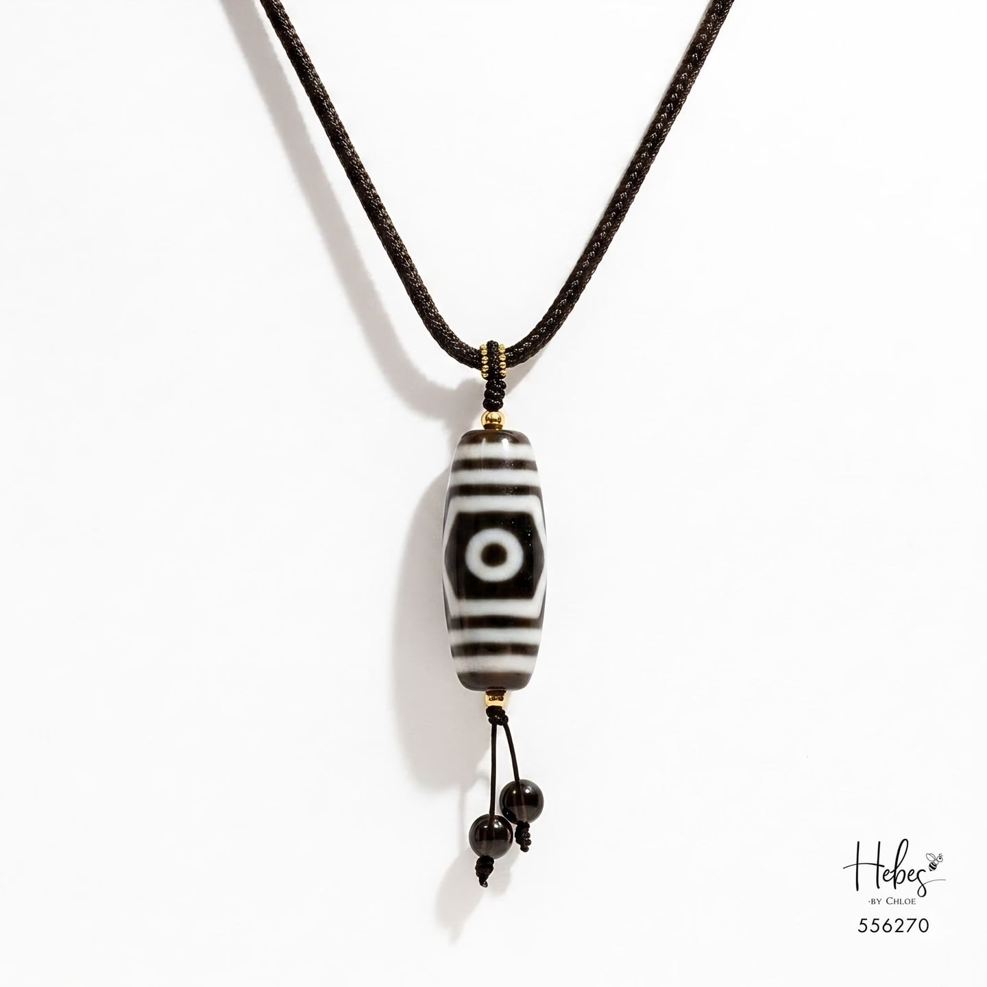 The Imperial Dzambala Tibetan 3-Eye Dzi Pendant 556270