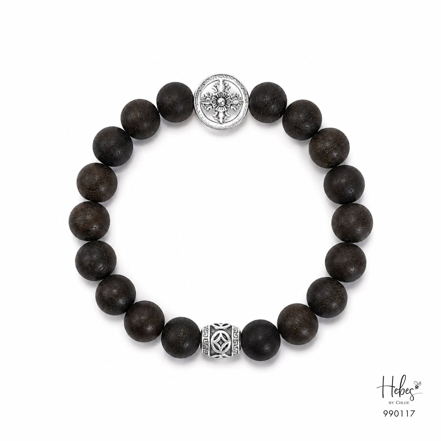 Vietnamese Rare Agarwood Lucky Wheel Bracelet - 990117