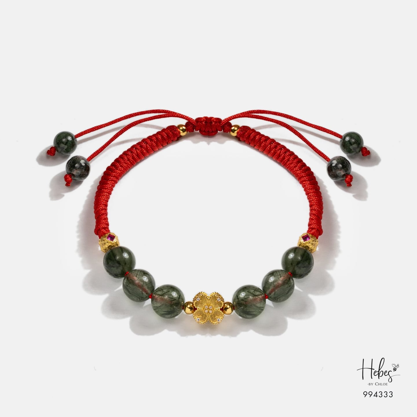 Mantra Green Rutilated Wealth Bracelet 994333