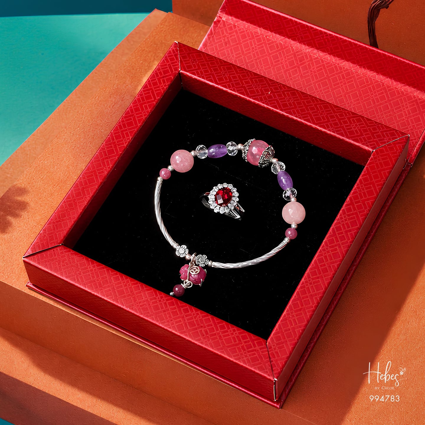 Imperial Radiance Ruby & Rhodonite Set 994783