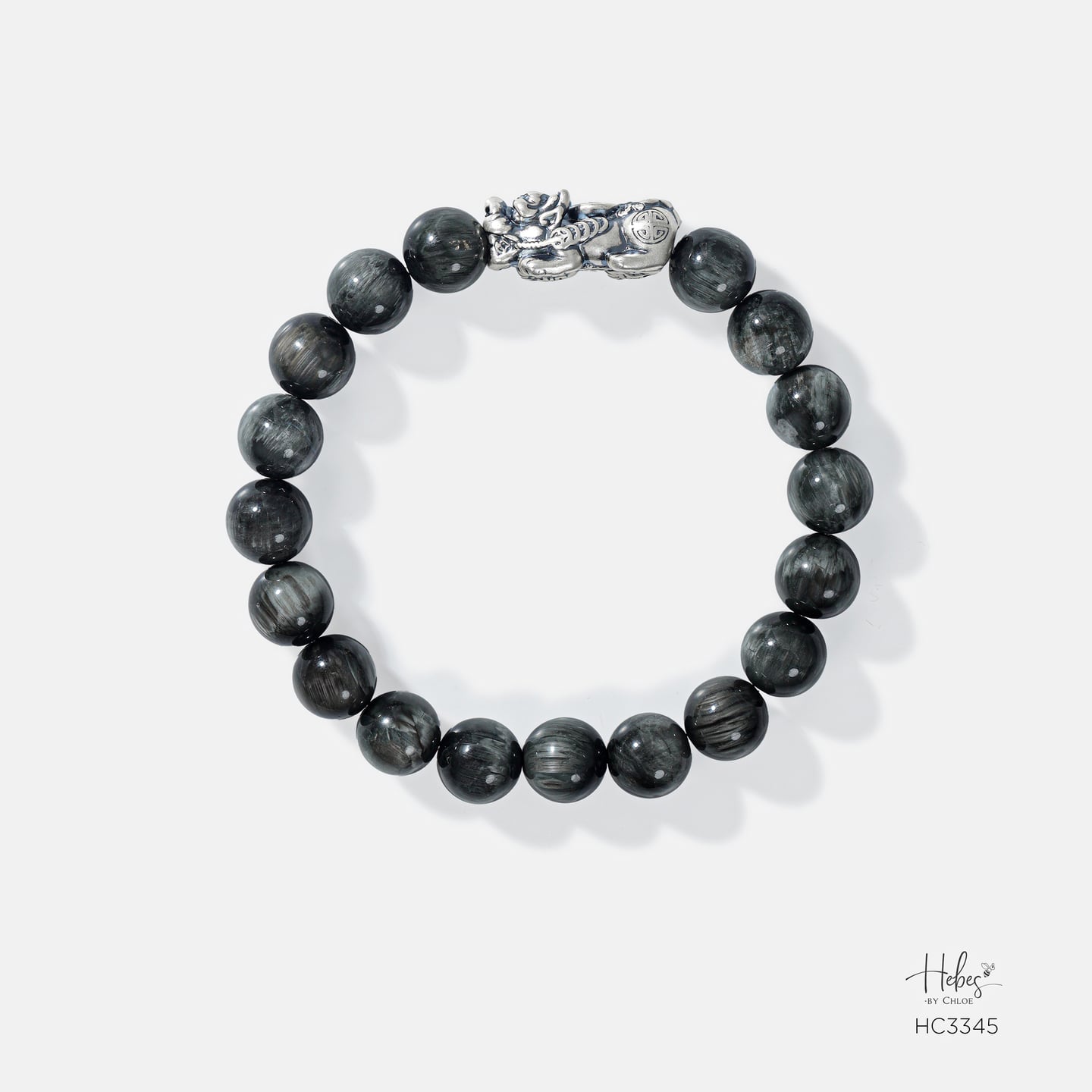 Hebes Grey Tiger Eye Bracelet HC3345