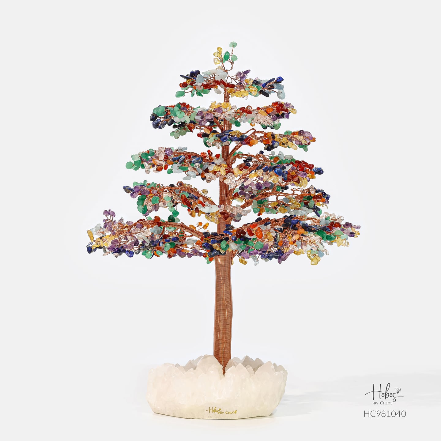 Hebes Feng Shui Tree Seven Chakra Stone Large HC981040