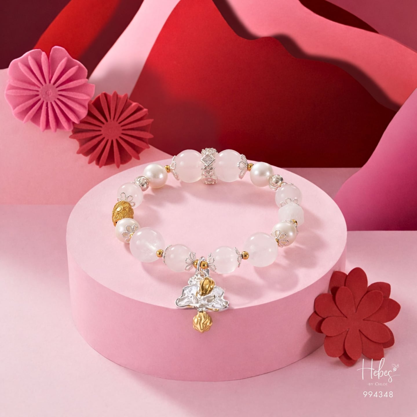 Moonstone &amp; Pearl Compassion Bracelet 994348