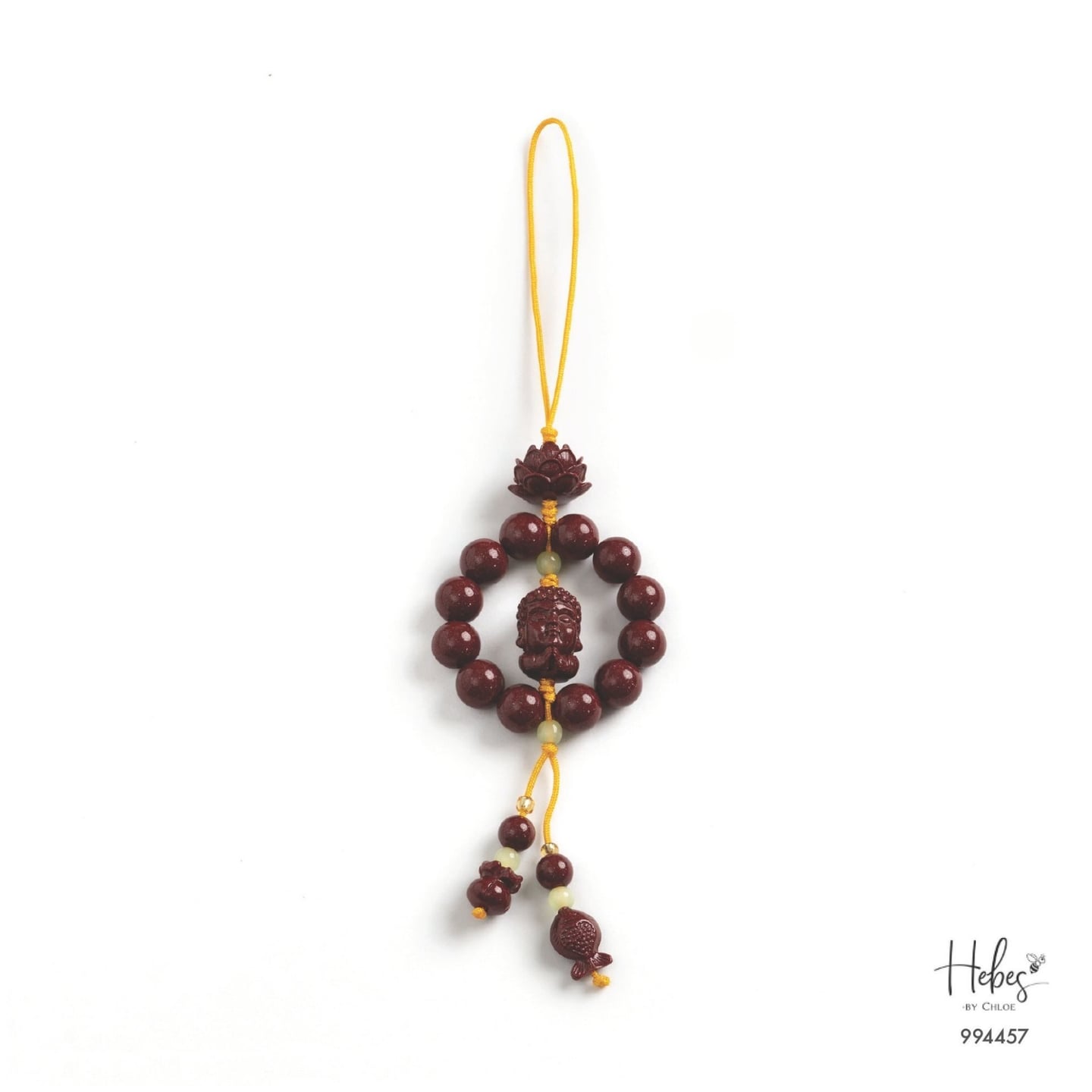 Cinnabar Buddha &amp; Koi Hanging Charm 994457