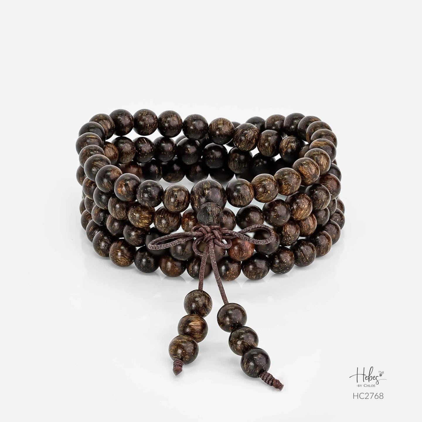 Indonesian 108 Beads Agarwood Bracelet (6mm) - HC2768