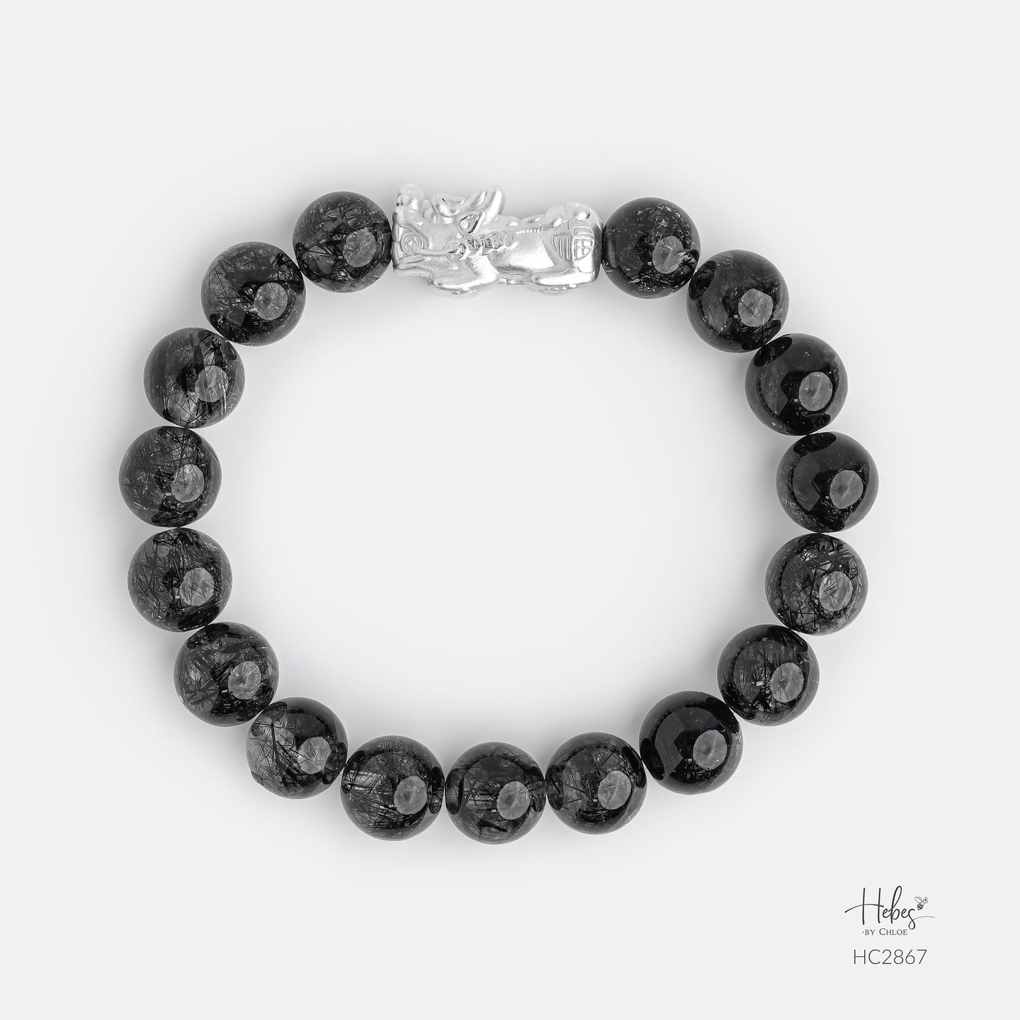 Hebes Black Rutilated Quartz Bracelet HC2867